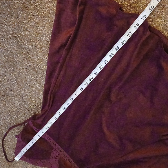 Flying Tomato Burgundy Wine Boho Mini Dress Size Medium - Picture 14 of 16
